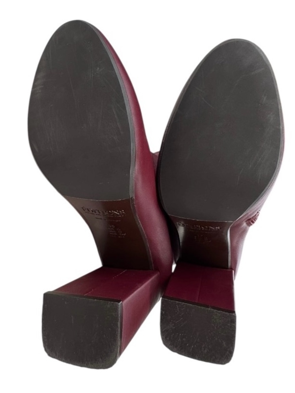 Sézane Amandine Boots Burgundy Leather Size 39 US 8-8.5 ARCHIVE RARE w/ Box - Picture 12 of 12